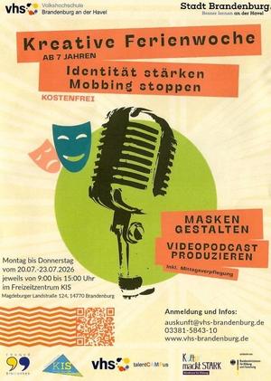 Flyer kreative Ferienwoche